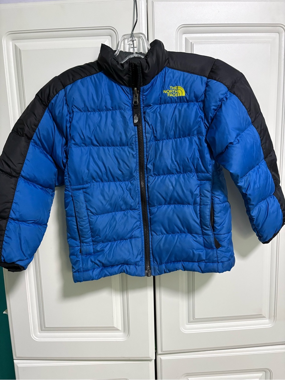 The North Face Boys Blue and Black Puffer Jacket